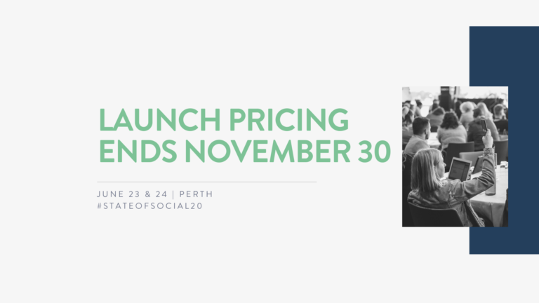 Launch price State of Social ’20 savings. Click now or kick yourself later