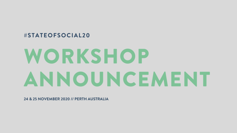 SOS ’20 workshop announcement: Social stories and puppies