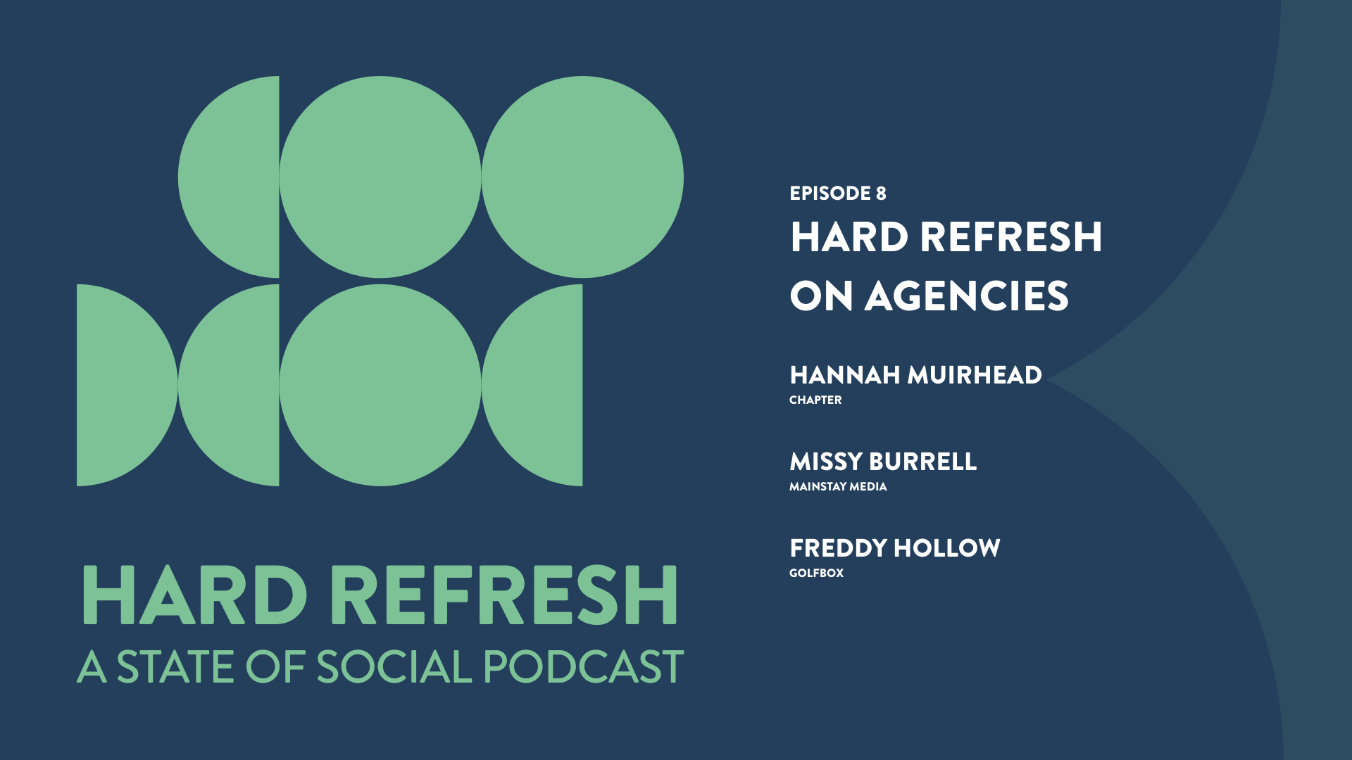 Hard refresh on agencies ep8 state of social