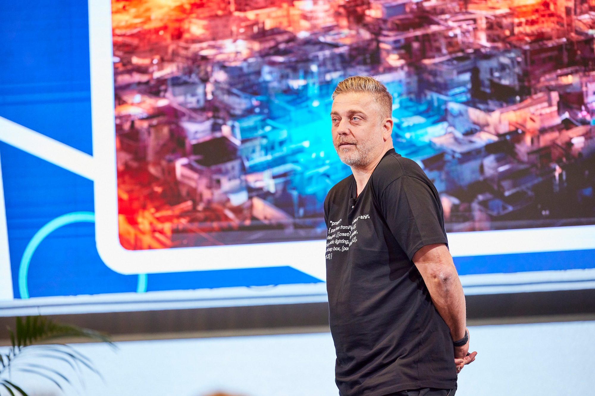 Bob Connelly on stage at SOS23