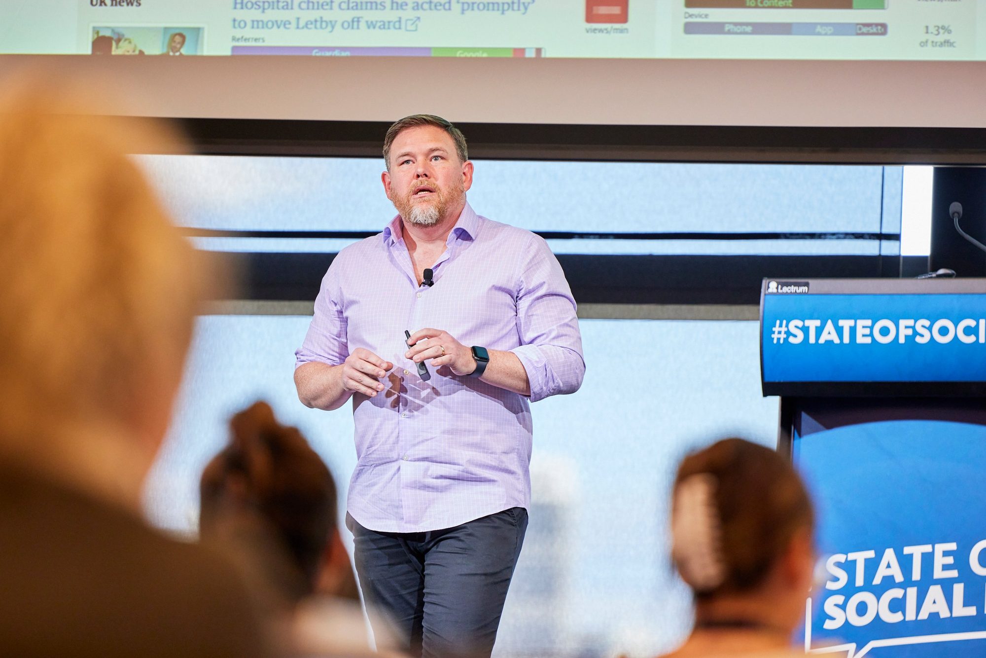 Dave Earley on stage at SOS23