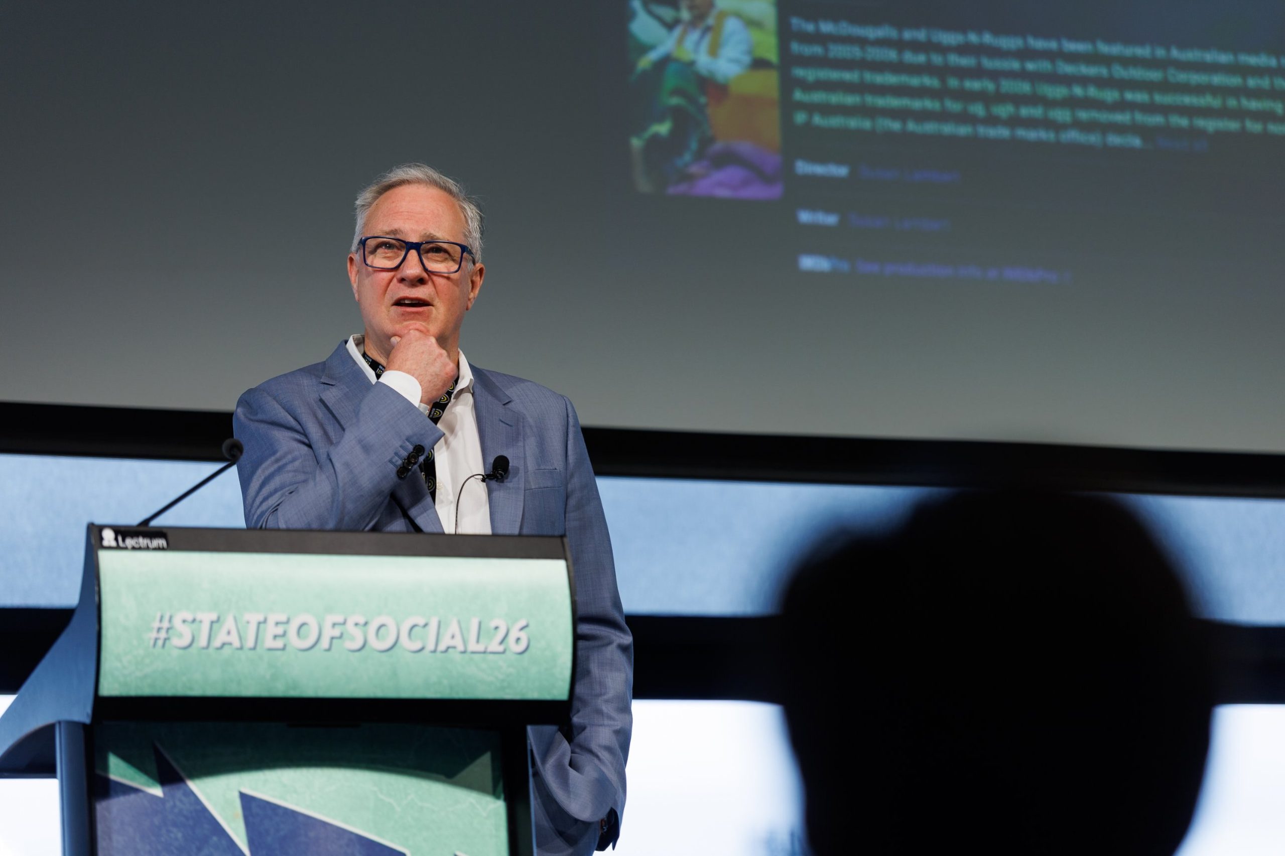 David Stewart on stage at SOS26: Celebrity friction